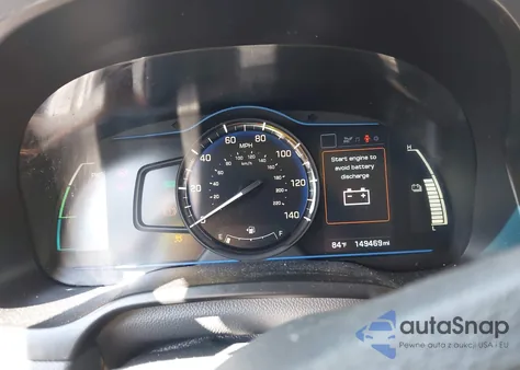 2017 Hyundai Ioniq Hybrid Blue z USA, uszkodzony, nr VIN KMHC65LC4HU049099